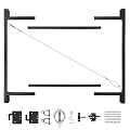 Adjust-A-Gate Steel Frame Gate Building Kit (36"-60" wide openings, 5' - 6' high fence)