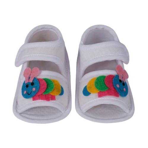 coco candy White Unisex Caterpillar Sandal Shoes for baby Girls and boys Soft Warm Comfortable Anti-Slip New Born Infant shoe Baby Footwear gift for little one Walking & Daily Wear-picture-10