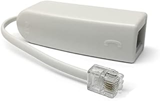 RocketBus DSL Phone Line Filter Adapter for ADSL DSL Modem/Router Fax Machine Device At&t Westell Actiontec TP-Link Netgear ASUS VDSL/VDSL Removing Noise Remove Problem