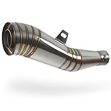 Sparkmods Handmade Vintage Slip-on Exhaust Muffler, Compatitble with 2'', 1-3/4', 1-1/2', or 1-3/8' Pipe, For Motorcycle, Cafe Racer, Brat, Street Sport Bike, Ruckus