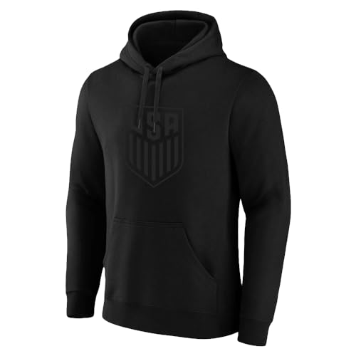 Icon Sports U.S. Soccer Hoodie Officially Licensed Adult BLACKOUT Cotton Pullover Hoodie Sweatshirt