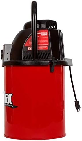 Side view of the Pulse-Bac PB-576 dust extractor, showing the power cord and rear vents.