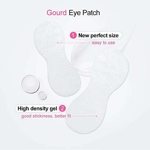 Lunamoon Eyelash Extension Eye Pads - Lint-free, Moisturising, 50 works (Gourd Purple), 1 ml (50er Pack) - Image 3