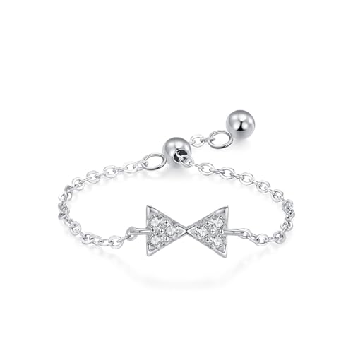 Bague de fiançailles simple papillon en argent : le cadeau romantique idéal