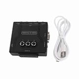 [FÁCIL DE USAR] El convertidor presenta una operación plug and play simple con soporte para entrada de canal izquierdo y derecho de audio a través de SCART.Cuando utilice la entrada de señal VGA, simplemente conecte la fuente de alimentación USB C de 5 V incluida para obtener un rendimiento .