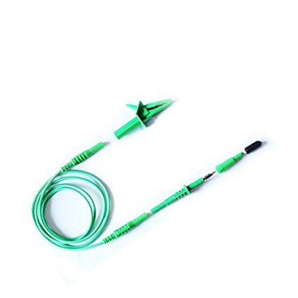 Leaderman Green Ldm006 - Silicone, Heat Resistant Test Lead, Lantern Probe & Crocodile Clip Set For Earth Bond Testing