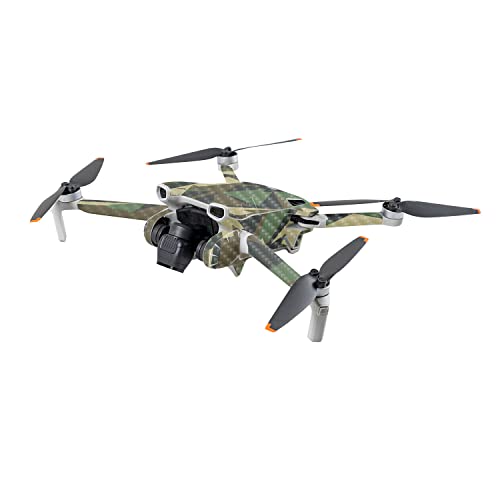 Image of MightySkins Carbon Fiber Skin Compatible with DJI Mini 3 - Polygonal Camo | Protective, Durable Textured Carbon Fiber Finish | Easy to Apply | Made in The USA