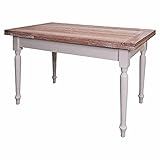 tavolo rotondo bianco classico Ideale per chi non dispone di ampio spazio, ma non vuole rinunciare agli ospiti per le occasioni, grazie all'allunga che permette di raggiungere i 220 cm di lunghezza