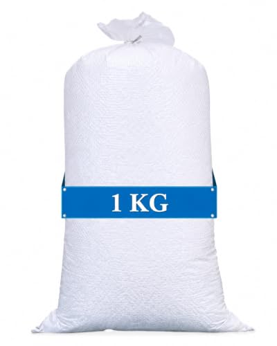 Image of 1 KG Beans for Bean Bag | Bag Refill Beans | High Density Polystyrene Bean Fillers for Bean Bags, Sofas & Pouffes | Soft & Durable White Beans