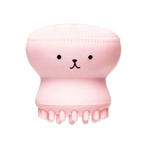 Preisvergleich Produktbild Kleine süße Quallen Waschbürste Peeling Gesichtsreinigung Massage weiche Silikon Gesichtsbürste Scrubber Deep Pore Reinigungsbürste
