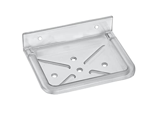 Image of RAB ABS Plastic Organizer | Single Soap Dish | Space Saving Wall Mounted Bathroom Utility Holder (Code:- U-309 Soap Dish Single, Pack of 1 Piece)