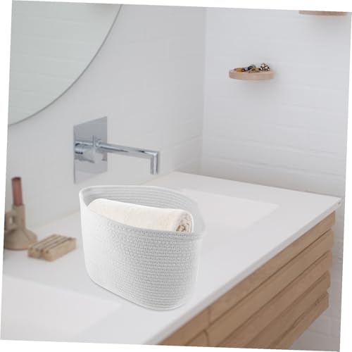 Cesta de almacenamiento tejida para juguetes ropa y baño en orden ecológico 7