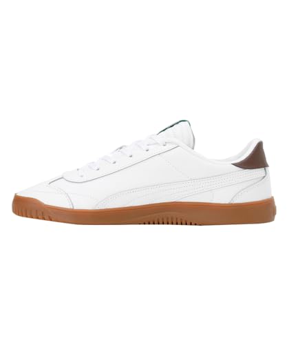 PUMA PUMA(プーマ) Men's Sneakers, Athletic Shoes, Spring and Summer 24 Colors Puma White/Puma White/Chestnut Brown/Puma Gold (04), 27.0 cm