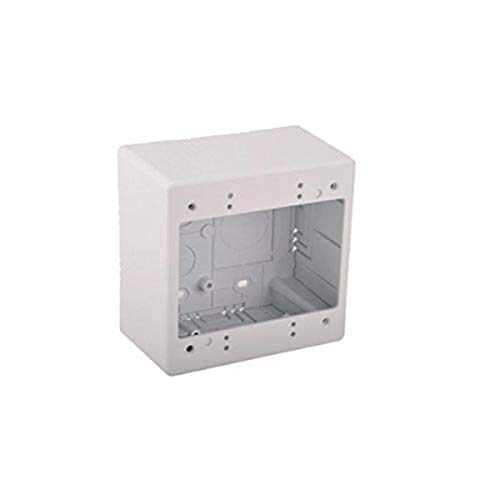 Hellermann Tyton Tsrw-Jbd2 Dual Gang Junction Box, Pvc, White #TOP2
