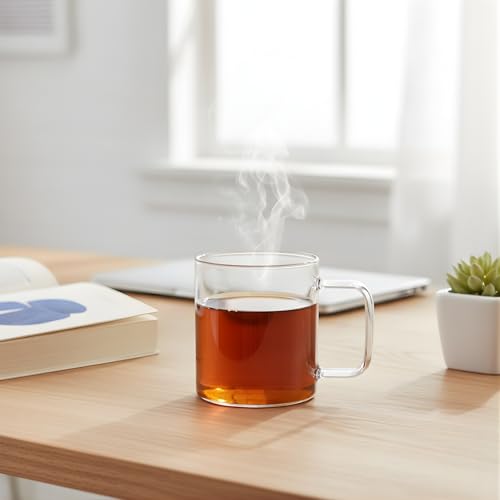 Set de 4 Mugs de vidrio Borosilicato 12 oz Lucco miniatura 4