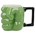 Imagen de taza de cerámica Hulk Marvel Avengers 3D modelo mug 430ml personaje tridimensional tazón de desayuno para niños coleccionable
