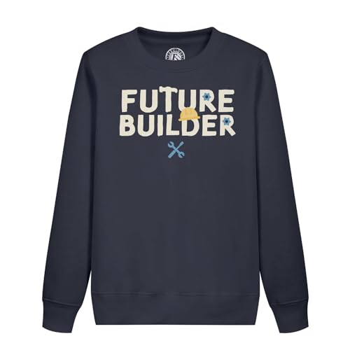 Sweatshirt enfant Future Builder en coton bio confortable