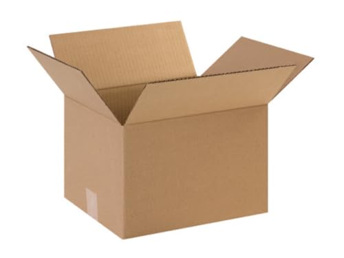 Image of BOX USA Shipping Boxes Medium 12 inchL x 10 inchW x 8 inchH 25-Pack - Corrugated Cardboard Box for Moving, Mailing, Packing, Packaging and Storage