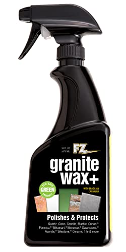 Comparison: Best Granite Cleaner For Hard Water Stains 4 Granite Wax Plus - Granite Cleaner & Polish, Hard Water Stain Remover, Kitchen, and Bathroom Cleaner - Streak-Free Shine, Carnauba Wax, Banana Scent, 16 oz