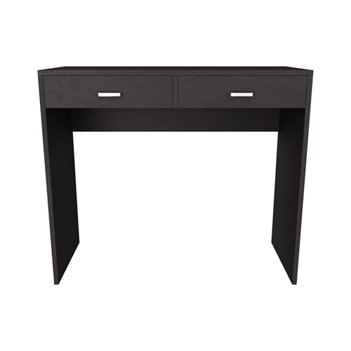 Image of VIKI Engineered Wood Computer Table, Study Table, Desks with 2 Drawers for Adults /Students, Office Home | TEZU | Wenge, 80W x 75H x 40D | 1 Year Warranty