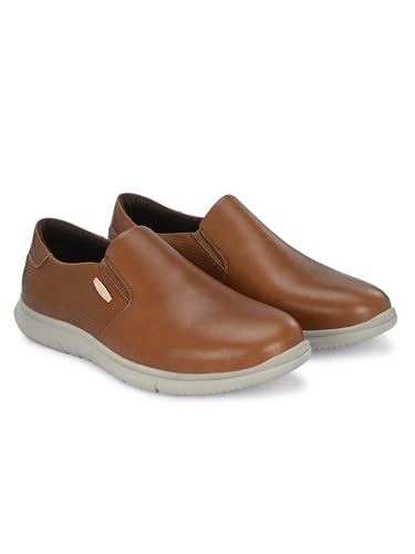 Image of egoss Platinum Premium Genuine Leather Sneaker Casual Shoes for Men, Durable, Comfortable & Versatile Design, Ideal for Work, Events & Everyday Wear