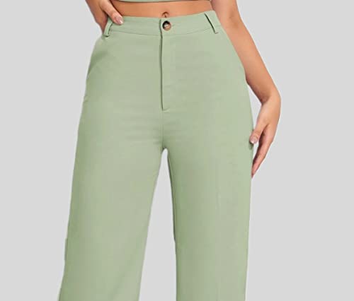 Image of Elendra Women Lycra - Bootcut Trousers Pant Wide Leg