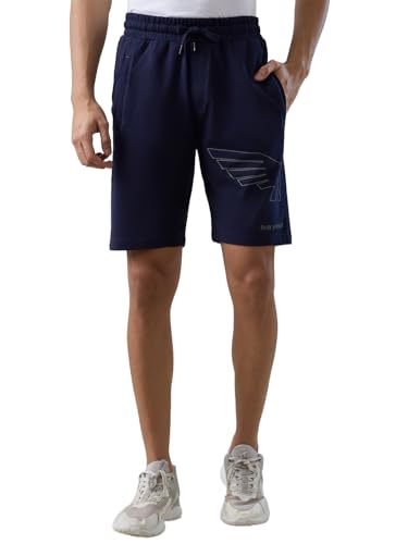Image of Park Avenue Men Regular Fit Solid Pattern Pure Cotton Flat Front Loungewear Shorts