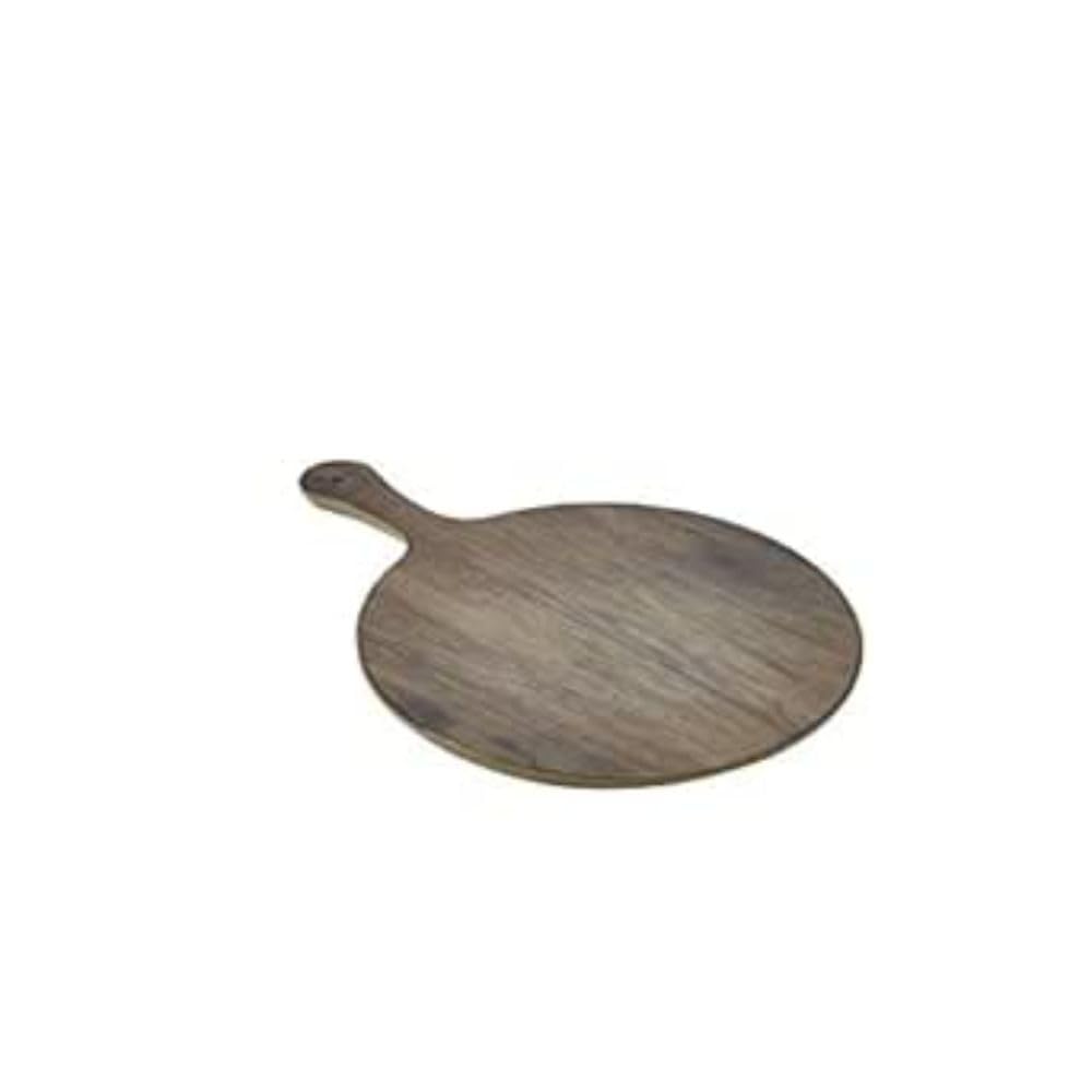 Genware NEV-MELPB17-WD Wood Effect Melamine Paddle Board, Round, 17"