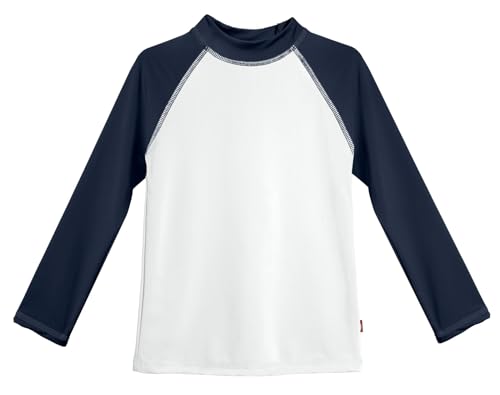 Image of Color Block Long Sleeve Rashguard for Girls with UPF 50+ by City Threads