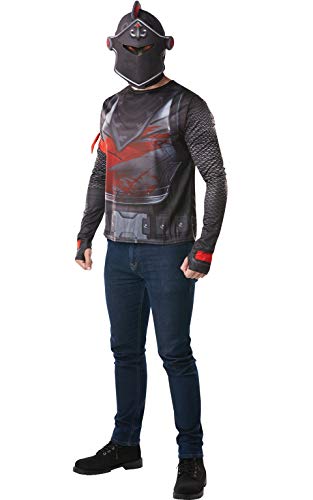 RUBIE'S - Déguisement Top + Cagoule Officiel Fortnite adulte Black Knight