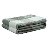 Picture of youlanhome 4 Layer Muslin Throw Blanket,100% Cotton Blankets for Couch Breathable Soft Blanket for Bed Fluffy Bath Towel Pre-Washed Comfortable Blanket for Summer Night Sweats,Green Checkered40 X 60"