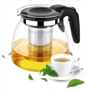 Chaleira Bule 750ml Vidro Com Infusor Para Chá e Infusões