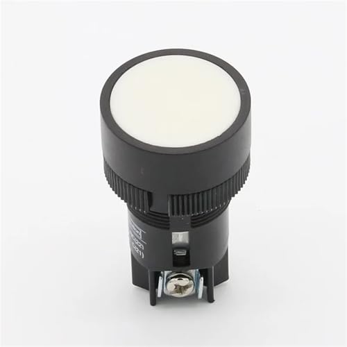 Bouton-poussoir 22mm momentané blanc pour domotique et atelier bricolage