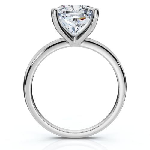 Pompeii Certified 3Ct Cushion Diamond Solitaire Engagement Ring 14k Gold or Pt Lab Grown (G/H,VS1-VS2)2