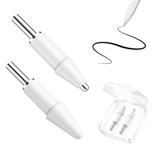 Image of ZORBES 2 Pack Replacement Stylus Pen Nibs Compatible with Xiao-mi Smart Pen 2nd Generation, Soft Rubber and Metal Ball Pen Tips for Smooth Touch Control, Pen Nibs for Writing and Drawing