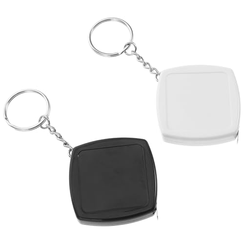 Set 2pcs cinta métrica portátil mini con llavero