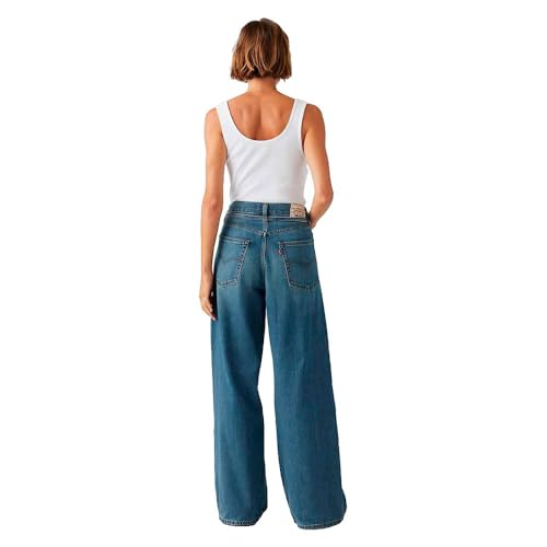 Levi's Para Mujer. A8701-0009 Jeans Xl Straight Linen+ Denim Azul (27/29), Casual, AlgodóN - 2