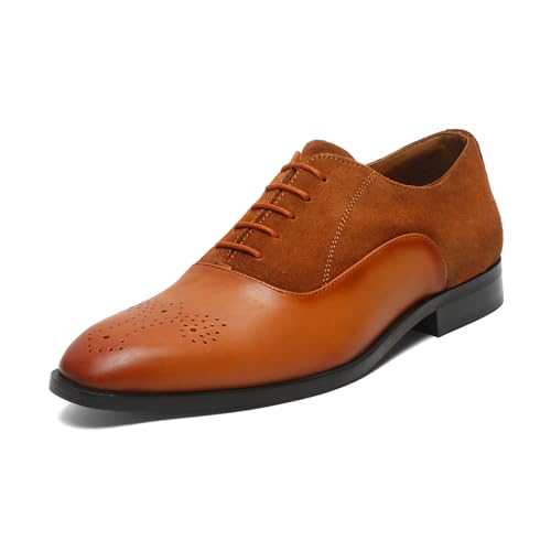 Image of LOUIS STITCH Men's Formal Shoes | Handcrafted European Leather Brogues | Lace-Up Style for Business, Formal (LSEUBGSU)