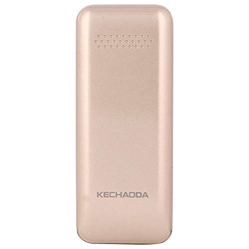 Image of KECHAODA A27 Keypad Dual Sim Mini Mobile Phone with External Memory Slot 1.68 cm (0.66 inch) Display Only Mobile Phone & Charging Cable in Box, Battery,No Charger - Gold