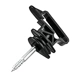 Fensmile 50 Pezzi Isolatori per Recinto Elettrico, Isolatore a Banda per Funi, Fili e Tref...