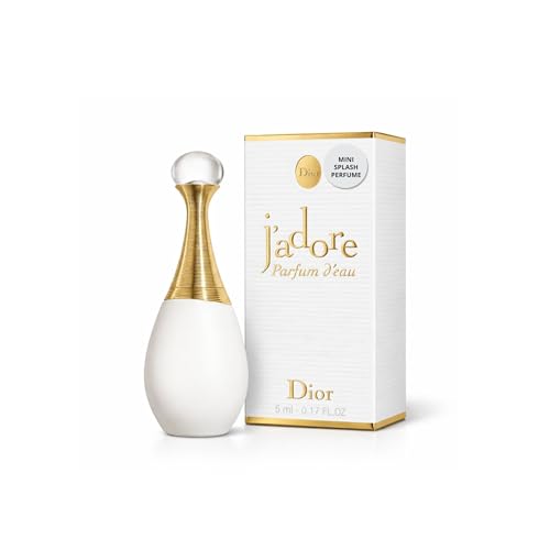 Image of Dior J'Adore Parfum D'eau Mini Women Perfume Travel Size Splash Dabber (SMALL) 5 ml / 0.17 oz | Travel Size Miniature Designer Fragrance, Small Collectible Splash Bottle for Purse, Handbag, Gift or Fragrance Collection