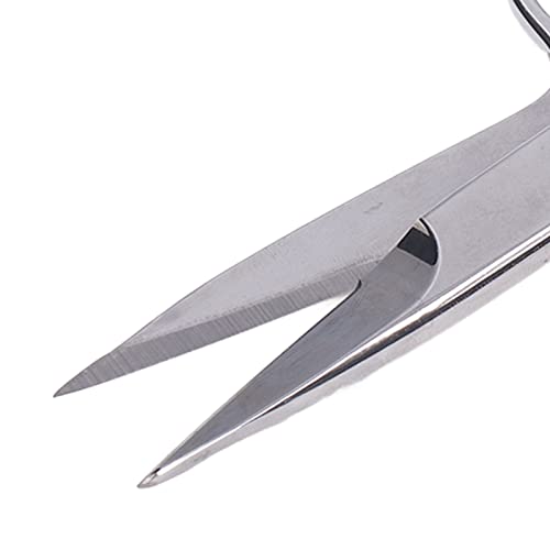Hztyyier Ergonomic V-Shaped Stainless Steel Sewing Scissors, Yarn Thread Cutter, Fabric Embroidery Scissors for Tailor Dressmaker - Image 4