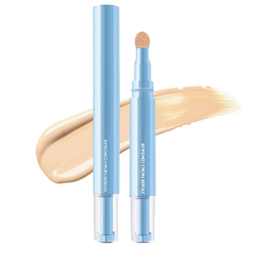 Lápiz Corrector - Barra Correctora Mujer Con Punta De Esponja - Corrector 7g Cobertura Precisión Color Uniforme Regalo para Mujer Hogar Viaje Maquillaje Diario