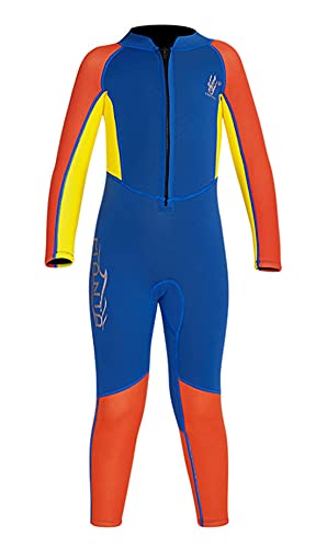 Youth-Boys-Girls-Kids-One-Piece-25mm-Neoprene-Wet-Suits-Thermal-Swimsuit-Long-Sleeve-Full-Wetsuit-for-Scuba-Diving-Swimming