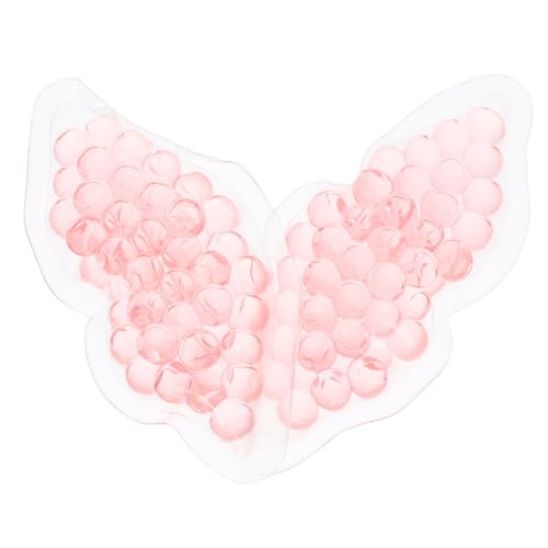 LALADEFIEE Cooling Lip Gel Pads 2pcs 8cm Thick Reusable Cold and Hot Compress Lip Mask for Home Beauty Care Pink