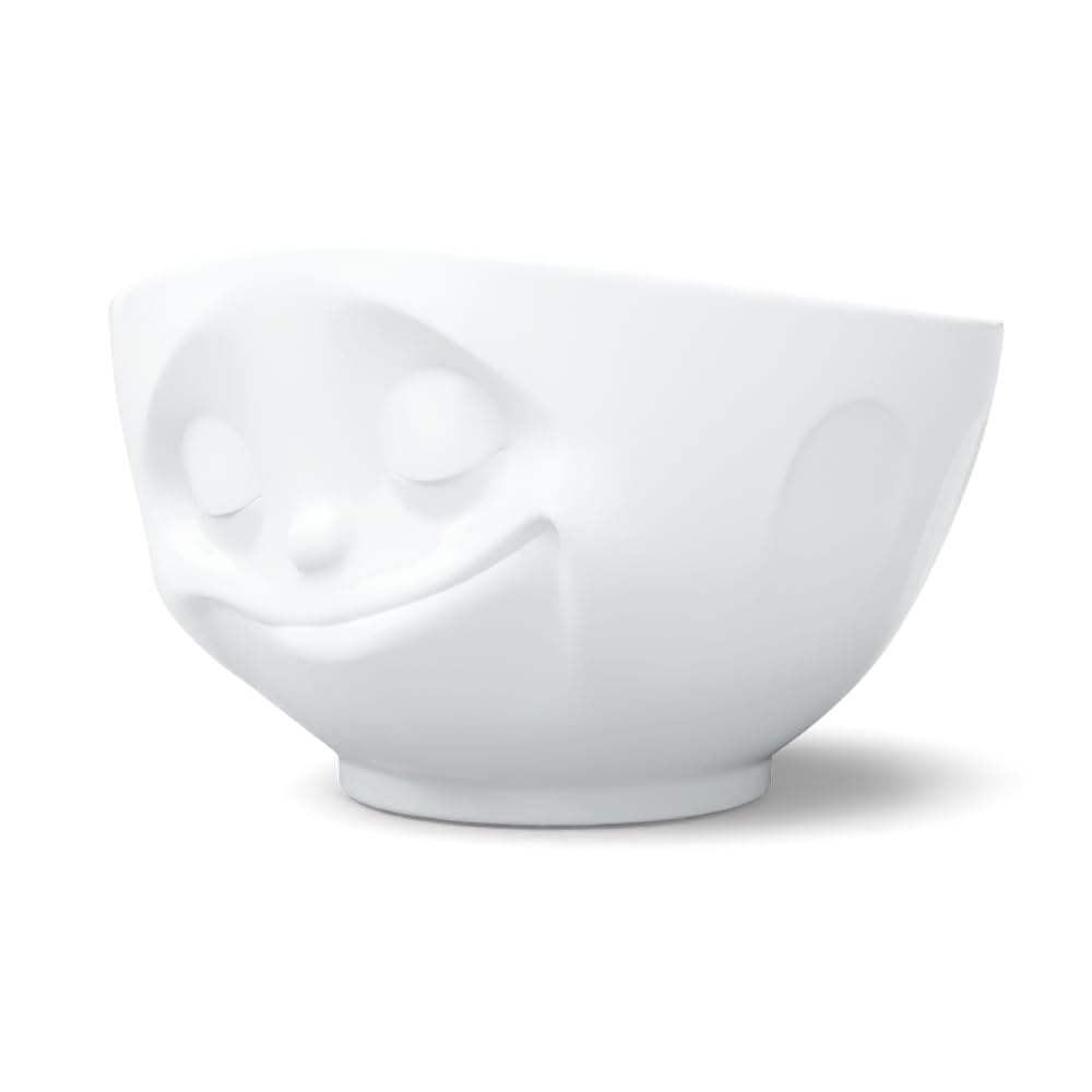 FIFTYEIGHT PRODUCTS / Tasses/Bol Glücklich (porcelaine, 1000 ml, blanc, fabriqué en Allemagne)
