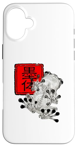 SUMI-E INK ART �����r���[ �J�G�� ���I�C���N ��U�w �X�}�z�P�[�X iPhone 16 Plus �p