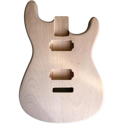 Unfinished Guitar Body Mahogany Electric Guitar Body With Humbuckers Hole