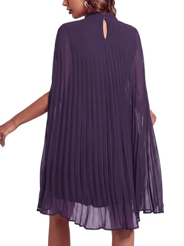 Image of Rooscier Women's Cloak Sleeve Party Midi Dress