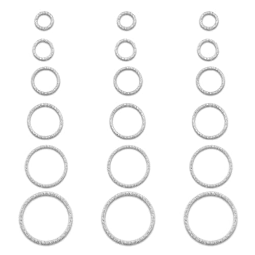 Image of SATRA TRADERS Round Shape Textured for Jewelry Making Crafting Ring | Qty : 250g | BF68 (Golden-12mm)